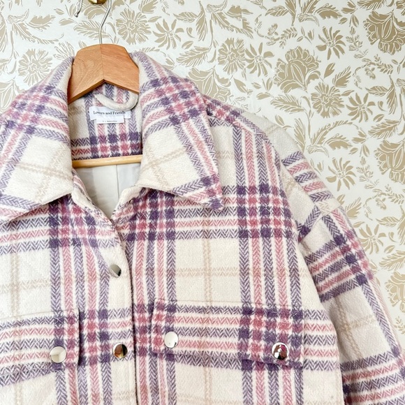 Lovers + Friends Simon Shacket in Pink Plaid – Size S – Sold out at Revolve - Picture 4 of 7